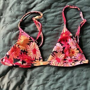Wild Fable Pink and Black Bikini Top
